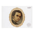 DIY Cross stitch kit on wood "Taras Shevchenko" 5.1x3.9 in / 13.0x10.0 cm