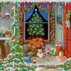 Canvas for bead embroidery "Christmas Eve" 11.8"x11.8" / 30.0x30.0 cm