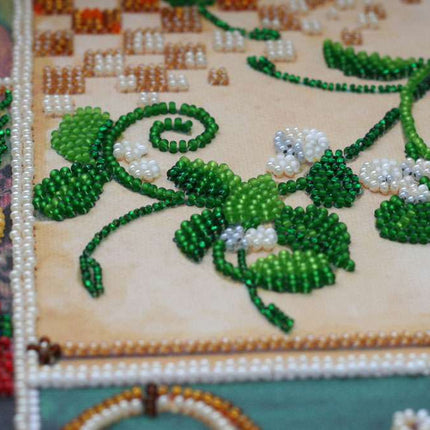 DIY Bead Embroidery Kit "Winter's pantry" 11.8"x15.0" / 30.0x38.0 cm