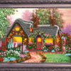 Bead DIY Embroidery Kit "Dreamhouse" 9.8"x13.8"/ 25.0x35.0 cm