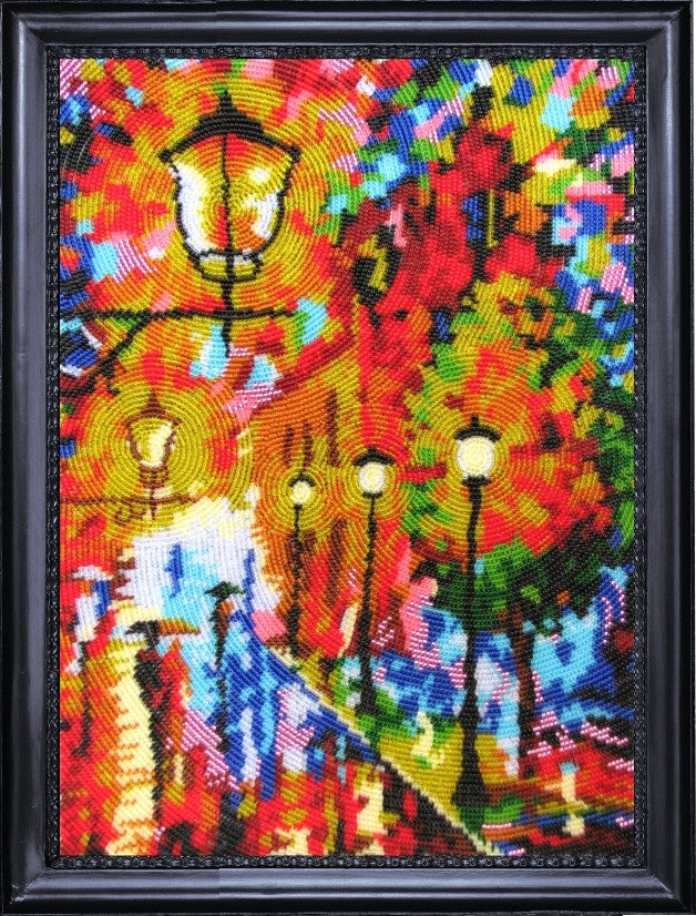 Bead DIY Embroidery Kit "Lights" 12.6"x9.1"/ 32.0x23.0 cm