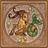 DIY Bead Embroidery Kit "Capricorn" 8.7"x8.7" / 22.0x22.0 cm