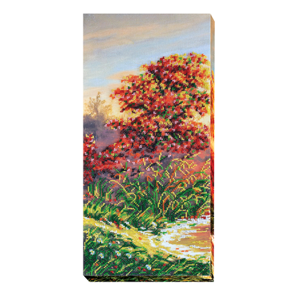 DIY Bead Embroidery Kit "Autumn scenes-1" 7.9"x16.9" / 20.0x43.0 cm