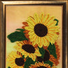 DIY Bead Embroidery Kit "Sunflowers" 14.2"x7.5" / 36.0x19.0 cm