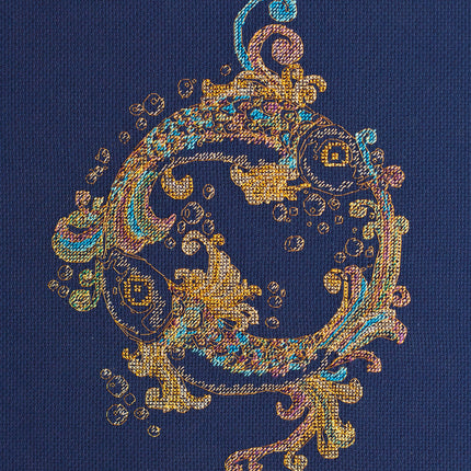 DIY Cross Stitch Kit "Goldfish" 7.5"x9.8"
