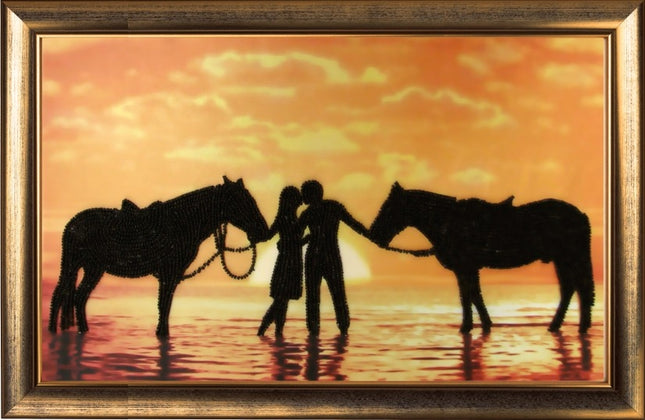 DIY Bead Embroidery Kit "At the Seaside" 8.3"x13.8" / 21.0x35.0 cm