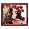 DIY Bead Embroidery Kit "Still-life with Poppies" 10.2"x12.6" / 26.0x32.0 cm