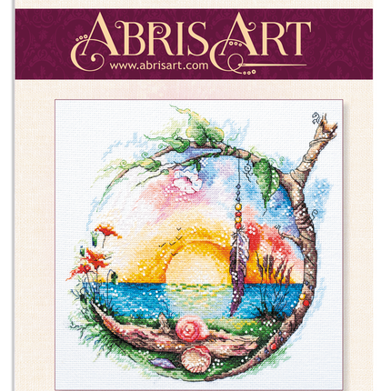 DIY Cross Stitch Kit "Sunny paradise" 9.8"x9.8"