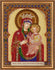 DIY Bead Embroidery Kit "Icon of the Mother of God “The Quick to Hearken”" 7.5"x9.8" / 19.0x25.0 cm