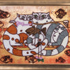 DIY Bead Embroidery Kit "Cat Idyll" 9.8"x13.4" / 25.0x34.0 cm