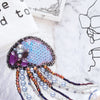 Beadwork kit for creating brooch "Jelly-fish"