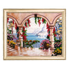 Bead DIY Embroidery Kit "Terrace" 10.2"x13.0"/ 26.0x33.0 cm