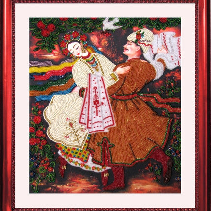 DIY Bead Embroidery Kit "Kazachok" 11.8"x10.2" / 30.0x26.0 cm