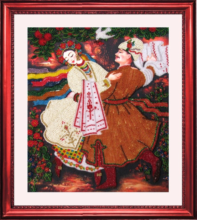 DIY Bead Embroidery Kit "Kazachok" 11.8"x10.2" / 30.0x26.0 cm