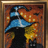 DIY Bead Embroidery Kit "Kitties" 7.1"x5.1" / 18.0x13.0 cm