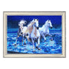 DIY Bead Embroidery Kit "White Triple" 13.8"x19.7" / 35.0x50.0 cm