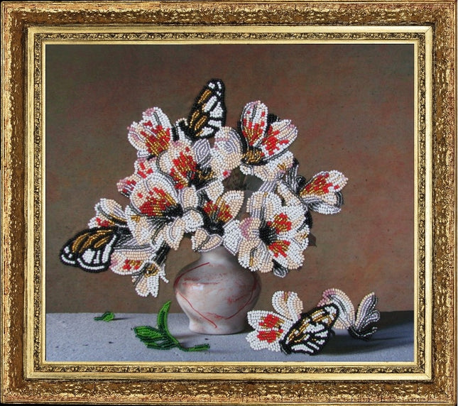DIY Bead Embroidery Kit "Summer Fragrance" 9.8"x11.4" / 25.0x29.0 cm