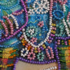DIY Bead Embroidery Kit "Neon elephant"  5.9"x5.9" / 15.0x15.0 cm