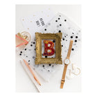 Beadwork kit for creating brooch 