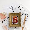 Beadwork kit for creating brooch "Letter "B""