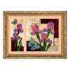 DIY Bead Embroidery Kit "Irises" 10.2"x10.2" / 26.0x26.0 cm