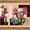 DIY Bead Embroidery Kit "Irises" 10.2"x10.2" / 26.0x26.0 cm