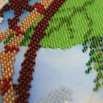 DIY Bead Embroidery Kit "Hawaiian breeze" 27.6"x11.8" / 70.0x30.0 cm