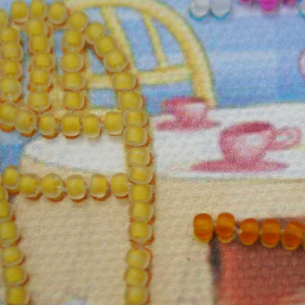 DIY Bead Embroidery Kit "Yummy!"  5.9"x5.9" / 15.0x15.0 cm