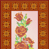 Canvas for bead embroidery "Red Rose" 8.7"x11.8" / 22.0x30.0 cm