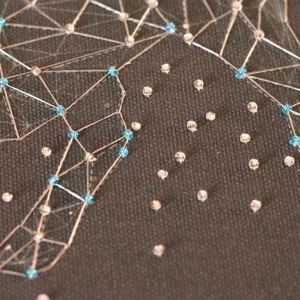 DIY Bead Embroidery Kit "Constellation Taurus" 9.8"x9.8" / 25.0x25.0 cm