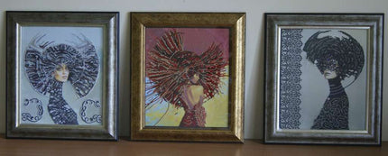 DIY Bead Embroidery Kit "Morgana" 10.2"x11.8" / 26.0x30.0 cm