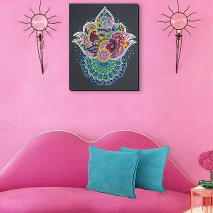 DIY Bead Embroidery Kit "Contemplating…" 11.8"x14.6" / 30.0x37.0 cm