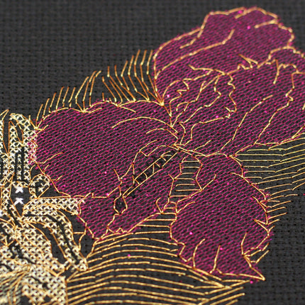 DIY Cross Stitch Kit "Flower wind-2" 7.5"x9.8"