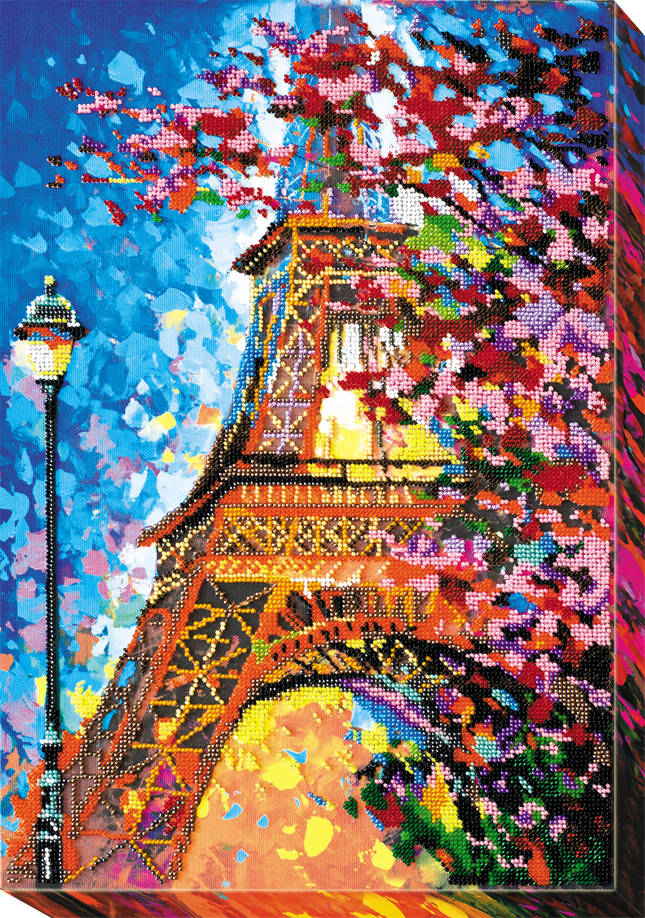 DIY Bead Embroidery Kit "In the colors of autumn" 11.4"x16.5" / 29.0x42.0 cm