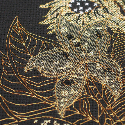 DIY Cross Stitch Kit "Flower wind-2" 7.5"x9.8"
