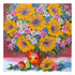 Canvas for bead embroidery "Sunflowers still-life" 7.9"x7.9" / 20.0x20.0 cm