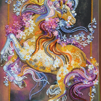 DIY Bead Embroidery Kit "Gait" 11.8"x15.7" / 30.0x40.0 cm