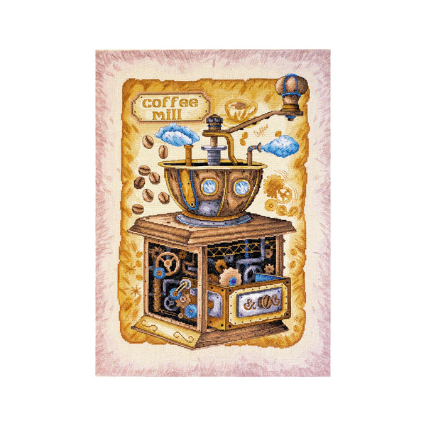 DIY Cross Stitch Kit "Coffee beans" 15.7"x21.3"