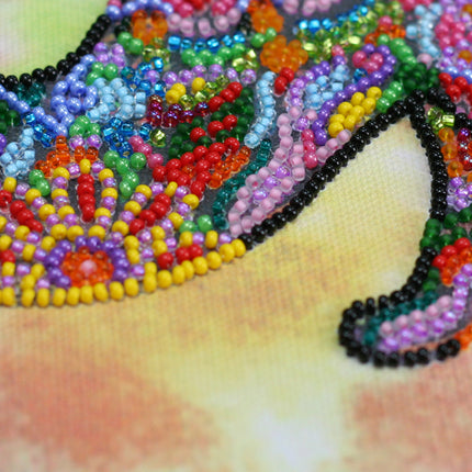 DIY Bead Embroidery Kit "Playful kitten"