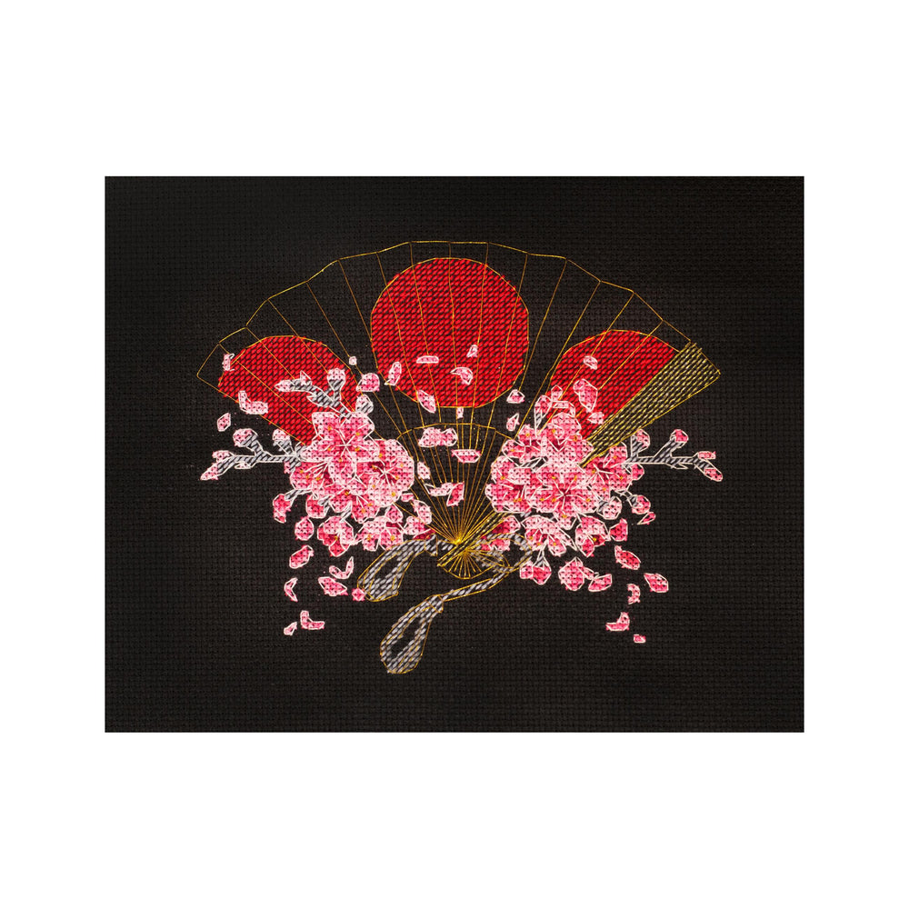 DIY Cross Stitch Kit "Fan" 7.1"x5.9"