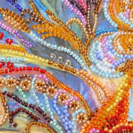 DIY Bead Embroidery Kit "Talismans of happiness" 11.0"x16.9" / 28.0x43.0 cm