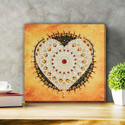 DIY Bead Embroidery Kit "Lace tie" 10.6"x10.6" / 27.0x27.0 cm