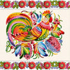 Canvas for bead embroidery "Deco cockerel" 7.9"x7.9" / 20.0x20.0 cm