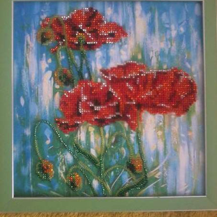 Canvas for bead embroidery "Morning Dew" 7.9"x7.9" / 20.0x20.0 cm