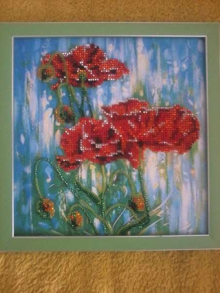 Canvas for bead embroidery 