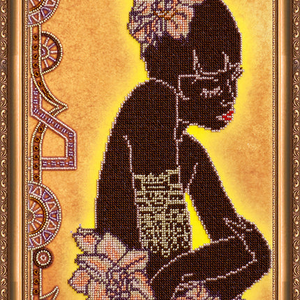 DIY Bead Embroidery Kit "Moroccan Women" 9.8"x20.1" / 25.0x51.0 cm