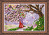 DIY Bead Embroidery Kit "Sakura" 11.8"x8.3" / 30.0x21.0 cm