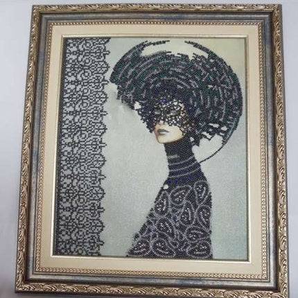 DIY Bead Embroidery Kit "Morgana" 10.2"x11.8" / 26.0x30.0 cm