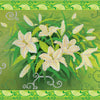 Canvas for bead embroidery "Lily" 11.8"x10.6" / 30.0x27.0 cm