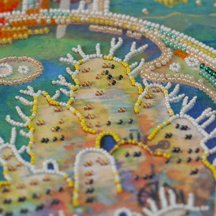 DIY Bead Embroidery Kit "Wonder-city" 8.7"x11.8" / 22.0x30.0 cm